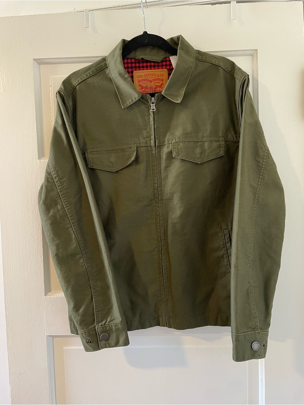 Levi's Men's Olive Green Zip Jacket